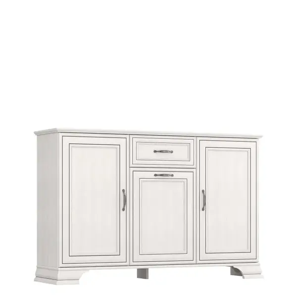 Comoda cu 3 usi si 1 sertar TIFFANY II, crem fineline, 139x37x90,1 cm