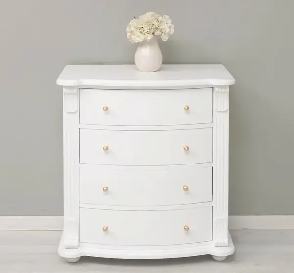 Comoda cu 4 sertare curbate, Colectia Directoire cu finisaj Dublu color