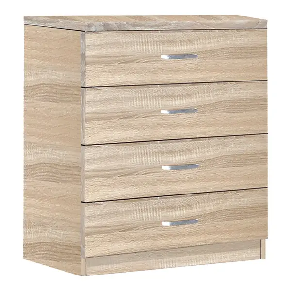 Comoda cu 4 sertare Killian, Sonoma - Wenge, 80x40x80 cm