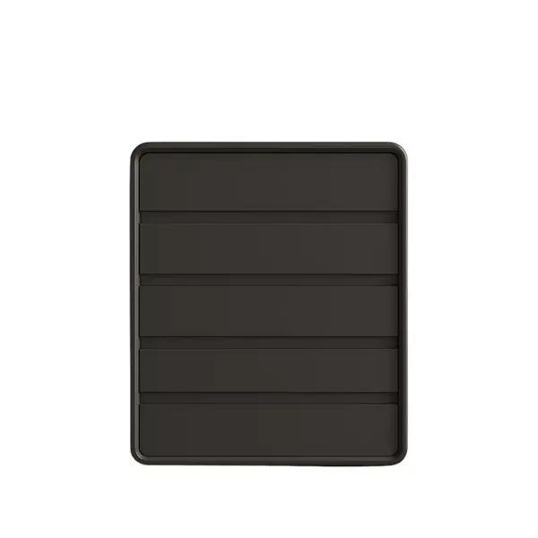 Comodă din MDF și piele PU – 5 sertare, 55x40x101 cm-DarkGray