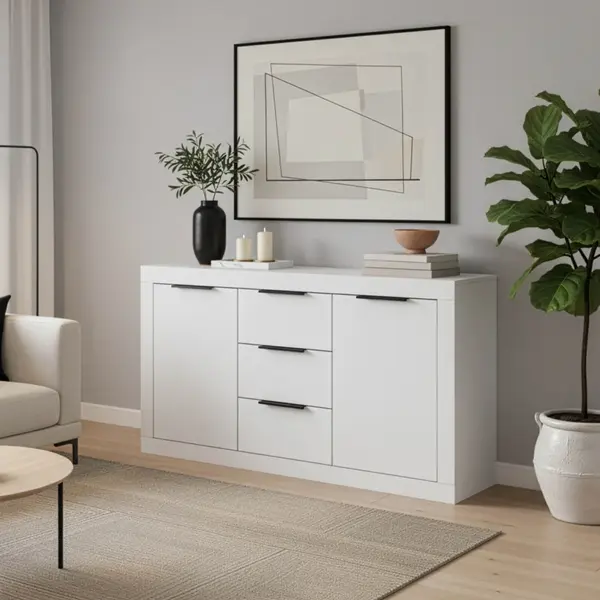 Comoda Doha Alb 150x45x80.5 cm