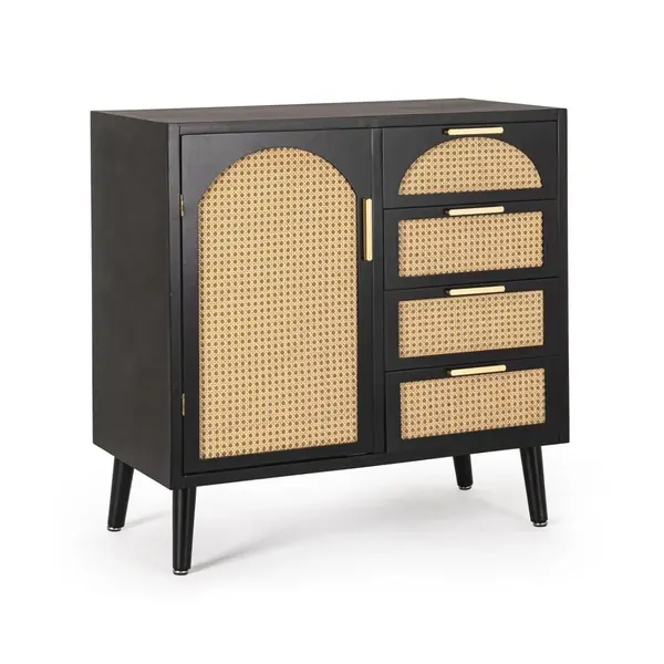 Comoda JOSINE BLACK 80 x 40 x 80 CM - Default Title