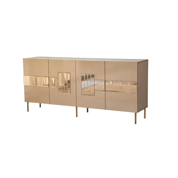 Comoda PARIS, bronz + auriu, 180x40x80 cm