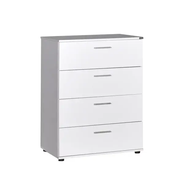 Comoda SFN-540-BB-1, 4 sertare, alb, 73x44x96 cm