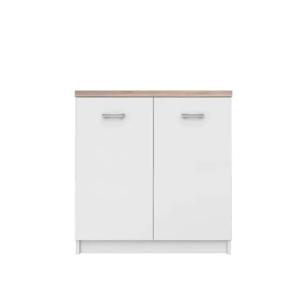 Comoda TOP MIX, 2 usi, alb, 80x33x85 cm