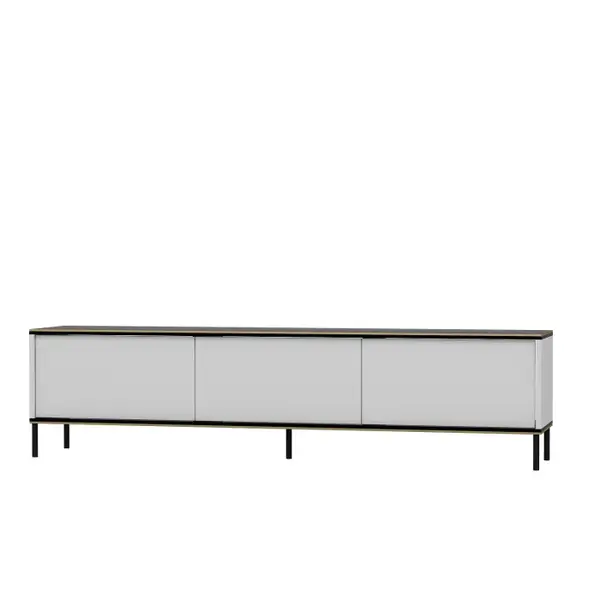 Comoda TV IMAJ, alb, 180x35x45,2 cm