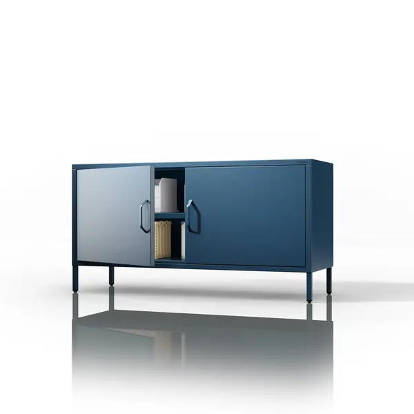 Comoda TV ROSA,1150 x 595 x 400 mm, Modern: albastru inchis Comodă TV ROSA,1150 x 595 x 400 mm, Modern: albastru închis