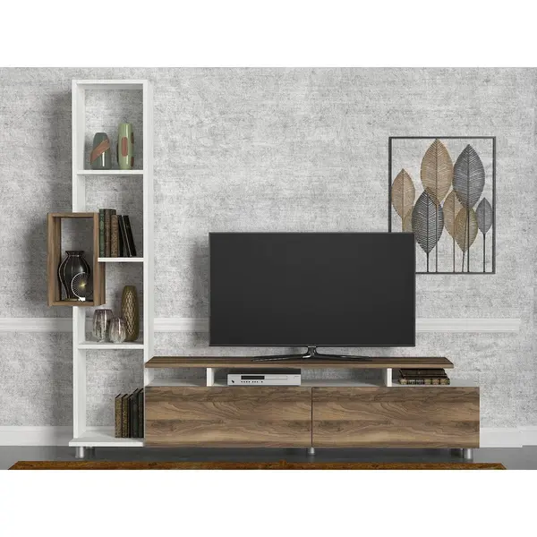 Comoda Tv Tulip TV Unit, Alb, 30x167x160 cm