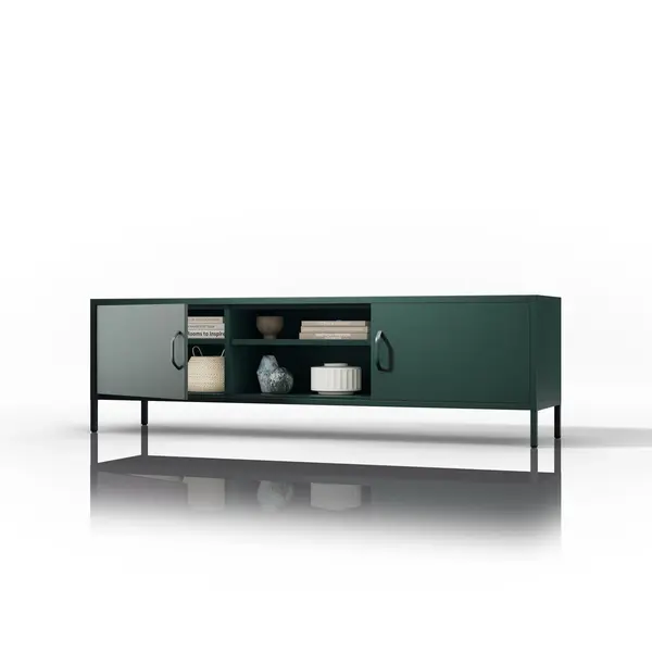 Comoda TV XL ROSARIA 1700 x 400 x 500, verde sticla Comodă TV XL ROSARIA 1700 x 400 x 500, verde sticlă