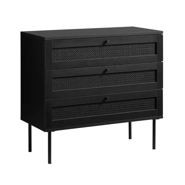 Comoda VAROLA 80 x 40 x 75 CM - Negru