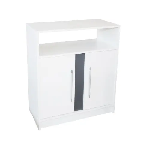Comoda Verona Alb/Gri, 75 x 87 x 39 cm