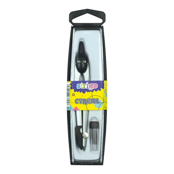 Compas Strigo in Cutie cu Rezerve, Negru