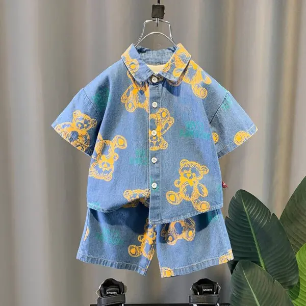 Compleu 2 Piese Băieți Denim Thomas - 2-3 ani