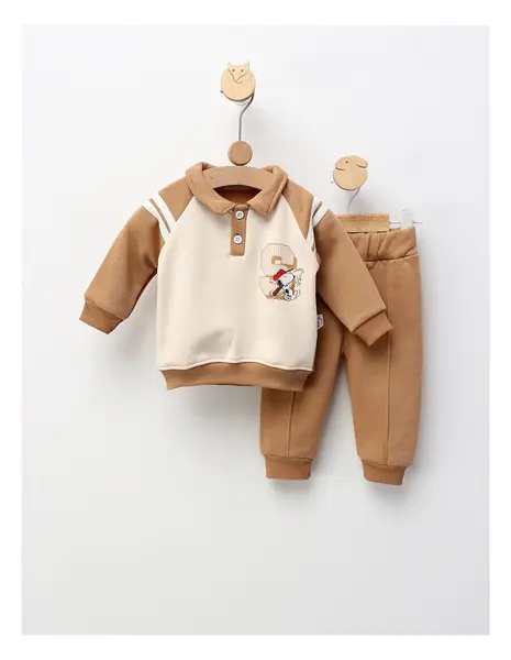 Compleu Baseball Snoopy, cu bej
