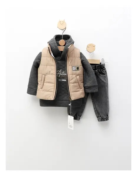 Compleu cu vesta, Originals Authentic, bej