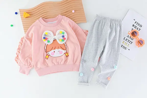 Compleu Fetite Dolly Roz - 9-12 luni