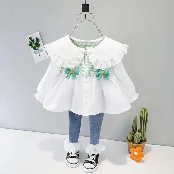 Compleu pentru fete din doua piese DAIANA - verde / 4 ani (110cm)