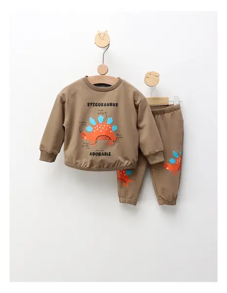 Compleu Stegosaurus Adorable, maro