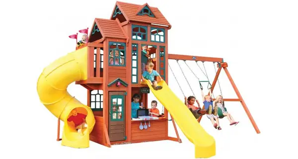 Complex de joaca din lemn Canyon Ridge Kidkraft F25715C
