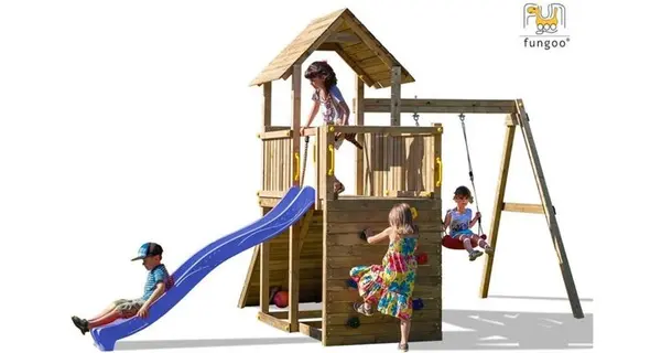 Complex de joaca Fungoo Carol 3, 310 x 460 x h290cm, tobogan 2.2m