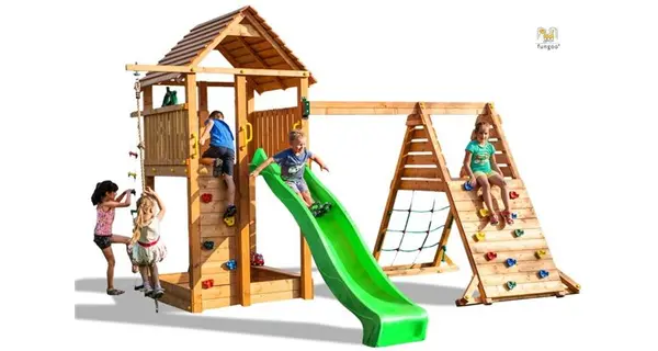 Complex de joaca Spider Fortress, Fungoo, 460 x 450 x H290m, tobogan 2.9 m