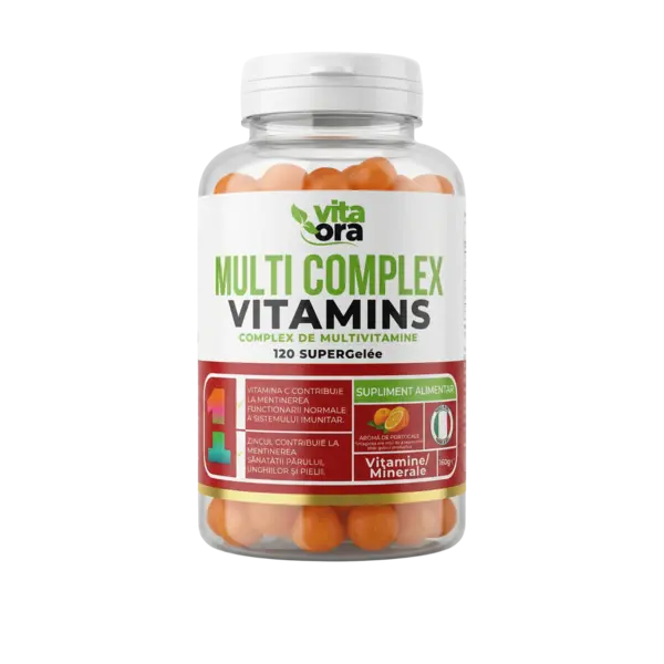 Complex Multivitamine Adulți - Sistem Imunitar Puternic, Energie și Vitalitate - Tehnologie SuperGelée Vita Ora 1 Cutie