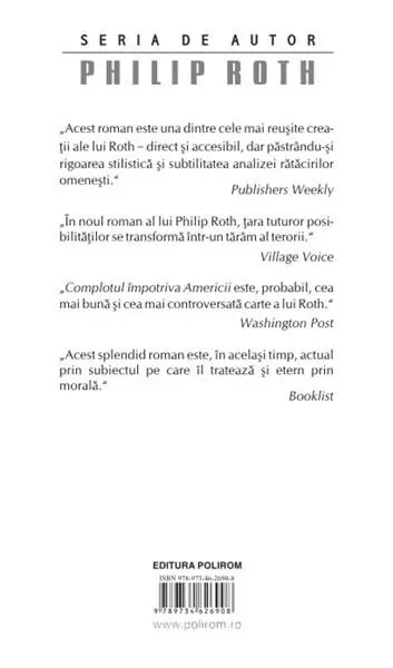 Complotul impotriva Americii | Philip Roth