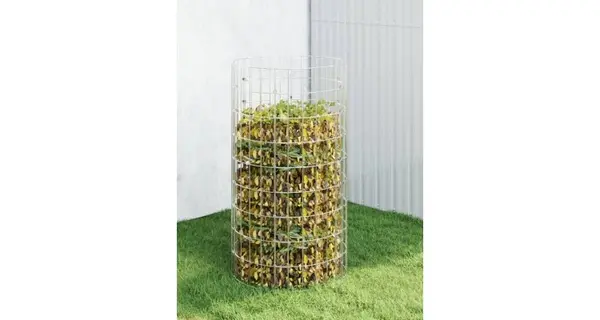 Compostor de gradina, Ø50x100 cm, otel galvanizat