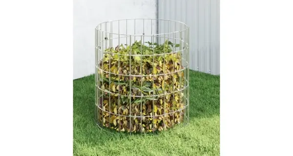 Compostor de gradina, Ø50x50 cm, otel galvanizat
