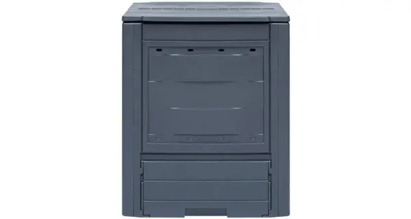 Compostor de gradina, gri, 60 x 60 x 73 cm, 260 L