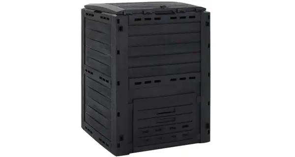 Compostor de gradina, negru, 280 l, polipropilena