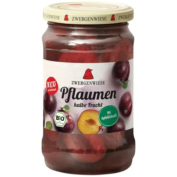 Compot de prune jumatati fara gluten, eco - 360 g