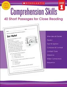 Comprehension Skills: Short Passages for Close Reading: Grade 1, Paperback/Linda Beech