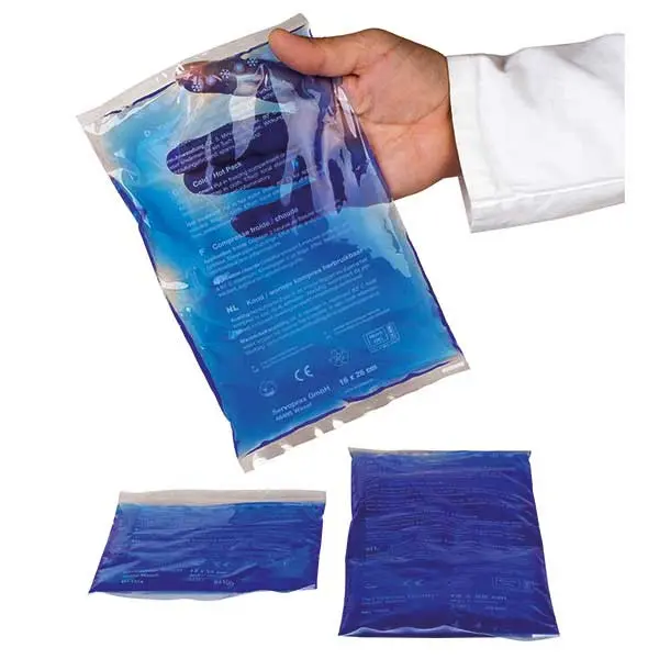 Compresa cu gel RECE CALD - 13x14 cm culoare albastru
