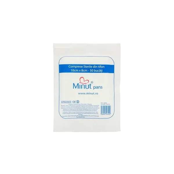 Comprese sterile 10/8 X 50, Minut