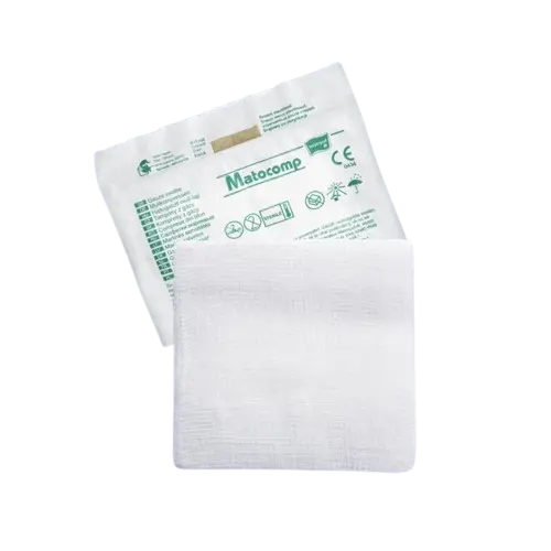 Comprese sterile tifon blister 8 straturi 17 fire 5x5cm, 3 bucati, Matopat
