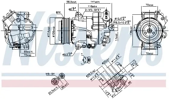 Compresor AC clima OPEL ASTRA J, ASTRA J GTC, CASCADA, ZAFIRA C 2.0D dupa 2009