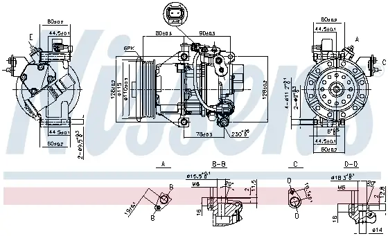 Compresor AC clima TOYOTA YARIS 1.0 1.3 intre 1999-2005