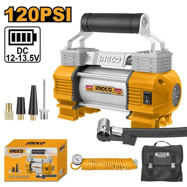 Compresor Auto 12V cu 2 Cilindri INGCO AAC2508