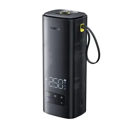 Compresor auto Baseus Mega Series C11123202111-00, Dublu cilindru, LED, 120 W max (Negru)