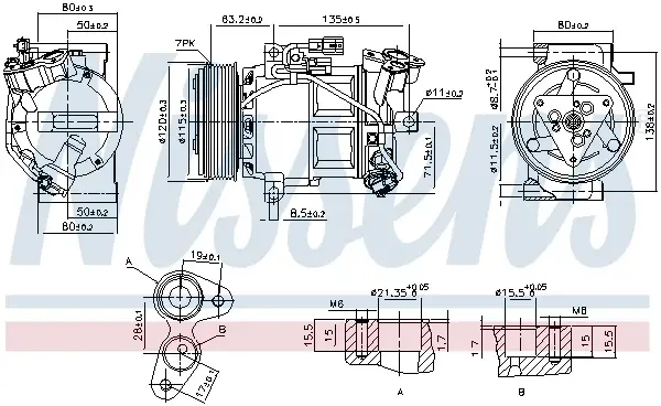 Compresor climatizare aer conditionat potrivit RENAULT CAPTUR I, CLIO IV, KAPTUR 0.9-1.6 11.12-