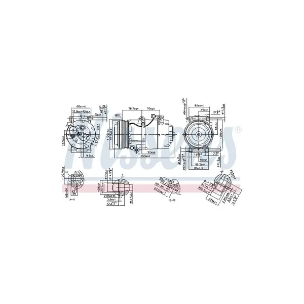 Compresor, climatizare NISSENS 890090
