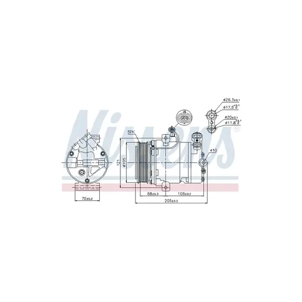 Compresor, climatizare NISSENS 89024