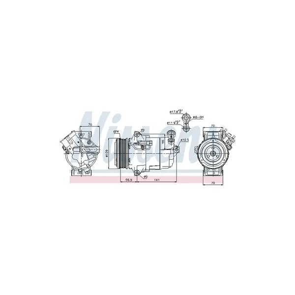 Compresor, climatizare NISSENS 89041