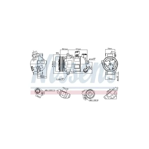 Compresor, climatizare NISSENS 890607