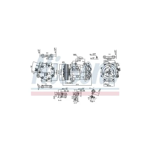 Compresor, climatizare NISSENS 89362