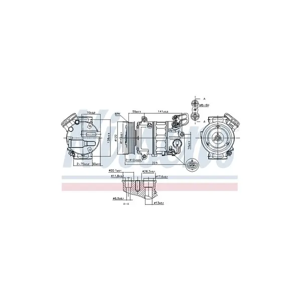 Compresor, climatizare NISSENS 89420