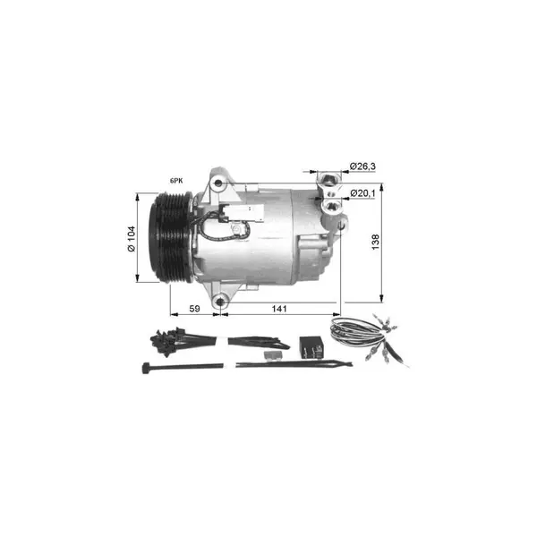 Compresor, climatizare NRF 32427