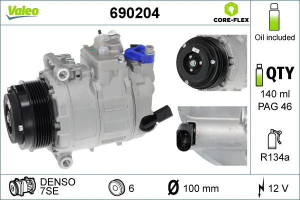 Compresor, climatizare VALEO 690204