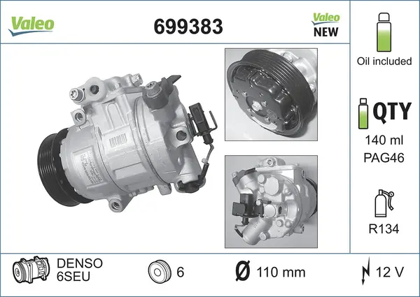 Compresor, climatizare VALEO 699383
